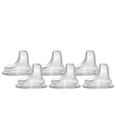 6 Packs of NUK Replacement Silicone Spout Clear