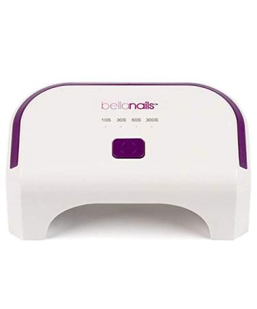 Professional LED UV nail lamp for use at home or in nail studios.5 x faster than traditional UV nail dryers-works with CND shellac Harmony Gelish Opi Bluesky IBD LED nail polishes.4 time settings (30 60 90 300 seconds) preset.Dries super fast.Long -lastin