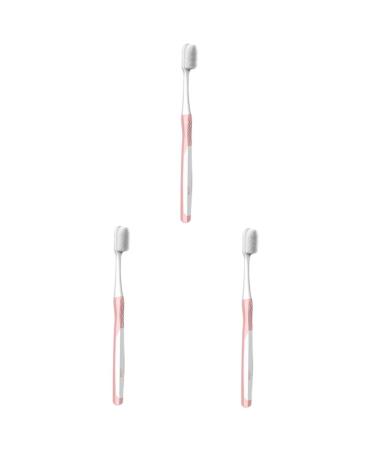 Gleavi 3 STK Development toothbrush infant toothbrush mothers toothbrush toothbrush safety tongue brush tongue toothbrush toothbrush clean detergent pebble gel pregnant woman white