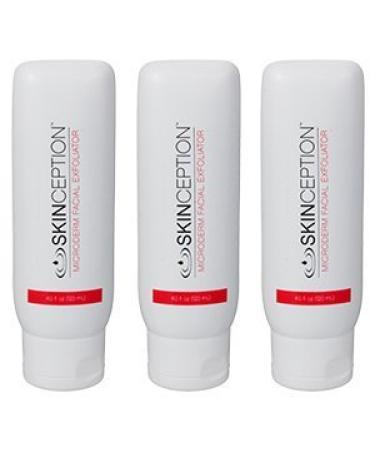 Microderm Facial Exfoliator 3 Bottles Anti-Aging Exfoliating Skin Cleanser Cream by Roomidea