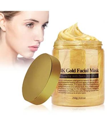 24 Gold Facial Mask Collagen Face Mask 24 Gold Facial Deep Hydration Whitening Brightening Mask Tearing For Mask Skin Rejuvenation