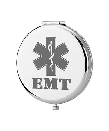 KEYCHIN EMT Pocket Mirror Emergency Medical Technician Gifts Compact Makeup Mirror For Nurse Paramedic Emt Mirror