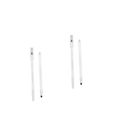 Mipcase Eye Shadow Pen 2pcs Pen Silkworm Lustre Double Eye Head Makeup Shadow Pearly Lying Eye Shadow Pencil 1 count (Pack of 1) Whitex2pcs