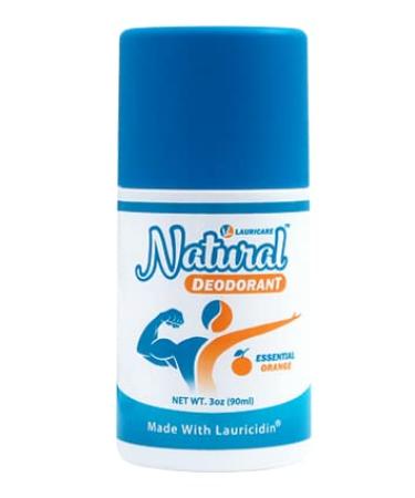 Natural Deodorant - Aluminum Free - Plant Based Formula for Men and Women - 3oz Roll-On Deo Made with Lauricidin