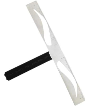 1pc Eyebrow Tools Eyebrow Drawing Tool Eyebrow Stencil Template Positioning Ruler Stainless Steel Size 1 As Shown - Buy Online on GoSupps.com