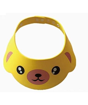 Buy 1PC Yellow Cartoon Animal Baby Bath Shower Cap - Practical Shampoo Visor for Kids | Portable Hair Washing Tool - Buy Online on GoSupps.com