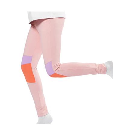 mmlunar Kids Girls Sports Pants - Youth Girls' Quick Dry Pink Active Track Pants Athletic Tennis Running Stretchy Leggings Small Slim