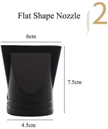 Black Hair Dryer Accessories Kit - 5Pcs Set for Blow Drying with Nozzle, Diffuser, and Replacement Hair Comb - Fits Diameter 4.0cm-4.8cm - Buy Online on GoSupps.com