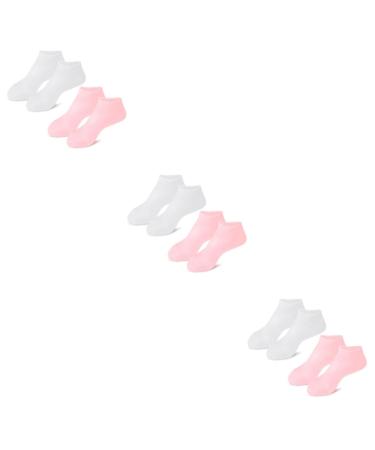 minkissy 6 Pairs Exfoliating Moisturizing Socks Foot Care for Women Silicone Socks Foot Care Lotion Foot Care Socks Heels for Girls Moisturizing Feet Socks Household Foot Mask Sebs Miss