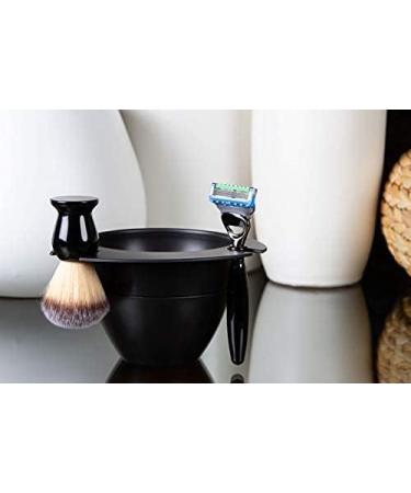 SHAVEBOWL Modular Shaving Bowl - Matte Black (Made in USA) - Buy Online on GoSupps.com