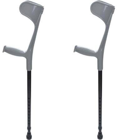 PSMPENG LRVTREC Forearm Crutches Adjustable Crutches Folding Crutches- Height Adjustable Crutches with PVC Handle - Pair Lightweight Arm Crutch
