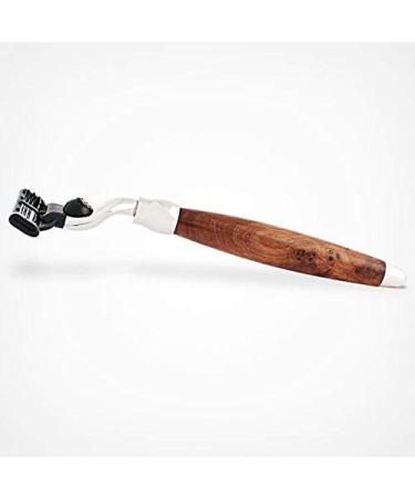 Plisson 3-Part Luxury Shaving Set | Quality Roof Hair Brush 3 Blades Razor & Bracket | Premium Wet Shaving - Made in France - Buy Online on GoSupps.com
