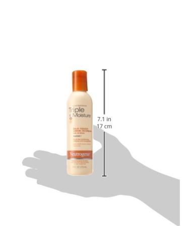 Neutrogena Triple Moisture Leave-In Cream Conditioner 6 fl. oz - Hydrating Formula for Extra Dry Damaged Hair - Olive Meadowfoam & Sweet Almond - Buy Online on GoSupps.com