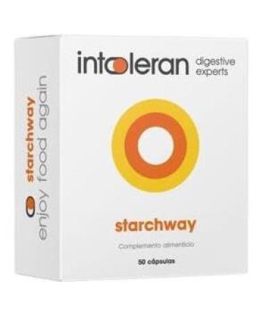 Starchway Intoleran Starchway Digestive Enzyme Invertase 7500 U and Glucoamylase 2500 U - Digestion of starch and flour - Reduces gas formation - 50 capsules