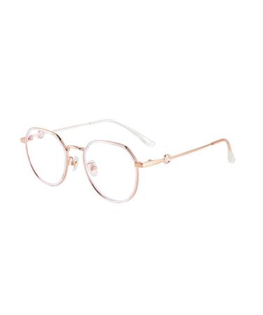 Fuqinqingoz oversized reading glasses anti-blue light classic clear view computer reader presbyopia glasses flat light mirror (color: gold size: +100) +100 gold