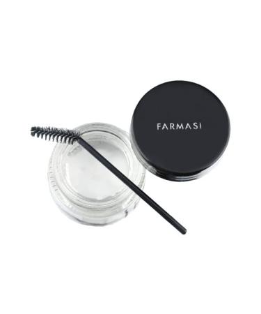 FARMASi Brow Setting Wax  Long Lasting Waterproof Clear Brow Styling Gel for 3D Feathered and Fluffy Brows  Include Brow Brush  0.88 oz. / 25 gr