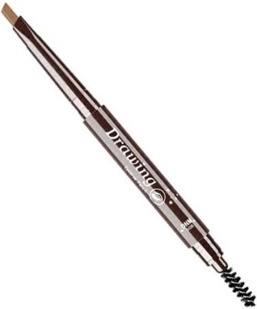 twcrvil Eyebrow Pencil Natural 2MM Rotary Pen Lightweight Lasting Makeup Tool Exquisite Eyebrow Pen with Eyebrow Brush Brown - Buy Online on GoSupps.com