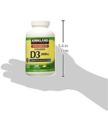 Kirkland Signature Extra Strength D3 50 mcg 600 Softgels (3 Pack) - Buy Online on GoSupps.com