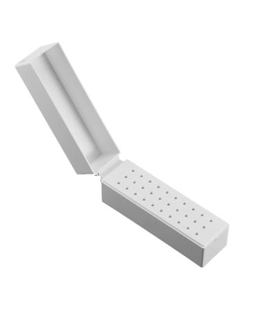 Nail Drill Bits Holder 30 Holes for Electric Nail Drill Bits Organizer Container 30 Holes Manicure Tools