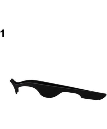 Steellwingsf Stainless Steel False Eyelashes Applicator Remover Tweezer Clip Makeup Tool (Black) - Buy Online on GoSupps.com