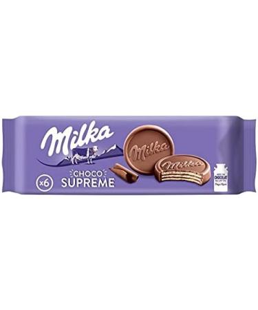  G n rique MILKA Choco Supreme 180g - Crispy milk chocolate wafers - The perfect sweet snack for indulgent breaks - 180g of chocolatey pleasure. - Pack of 4 - Sold as a pack - Buy Online on GoSupps.com