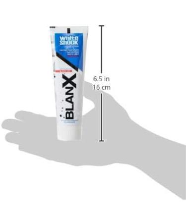 blancwhiteshock BLANX White Shock whitening toothpaste against enamel stains with immediate effect 75 ml - Buy Online on GoSupps.com