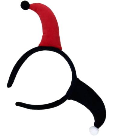 hgnxa Hairbands Festive Photo Booth Props Jester Clown Horn Headbands Party Headpiece Fun Headbands for Music Festivals Black Red - Buy Online on GoSupps.com