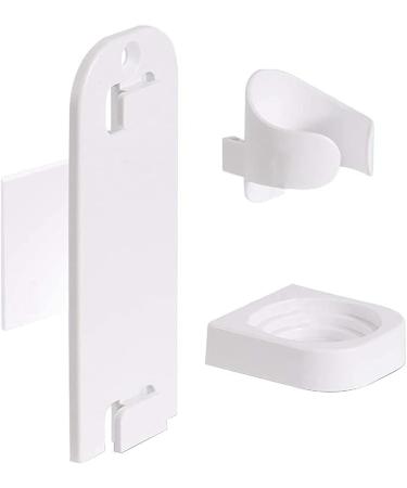 2-Piece Electric Toothbrush Holder Set | Adhesive Organizer for Bathroom | Self-Adhesive White Toothbrush Holders - Buy Online on GoSupps.com