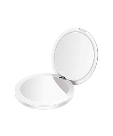 TOUCHBeauty Makeup Mirrors 1x/2x Magnifying Makeup Mirrors with Light Rechargeable Makeup Mirror Compact & Ultrathin for Travel