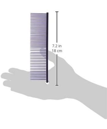 Resco 1 1/2-Inch Combination Comb with Candy Purple Finish - Medium and Coarse Tooth Spacing for Precise Grooming - Buy Online on GoSupps.com