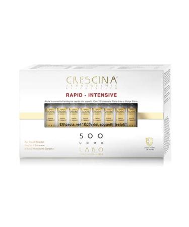 Labo Crescina Transdermic RAPID-INTENSIVE for hair growth 500 Men 20 ampoules for hair growth