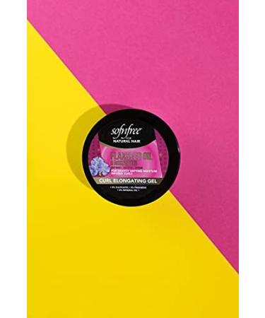 Sofn Free Curl Elongating Gel with Flaxseed Oil & Rosewater - Moisturizing Natural Curl & Wave Treatment - 11 Fl Oz - Buy Online on GoSupps.com