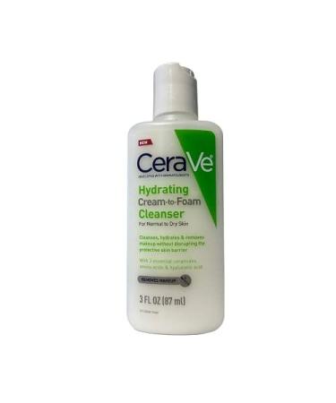 CeraVe Hydrating Facial Cleanser For Normal to Dry Skin 3 fl oz (87 ml)
