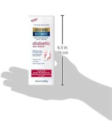 Gold Bond Ultimate Diabetics' Dry Skin Relief Foot Cream 3.4 oz - Soothes Skin Discomfort - Buy Online on GoSupps.com