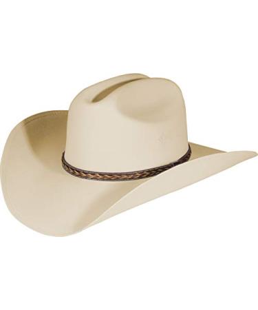 Enimay Western Cowboy & Cowgirl Hat Pinch Front Wide Brim Style Large-X-Large Classic Sand