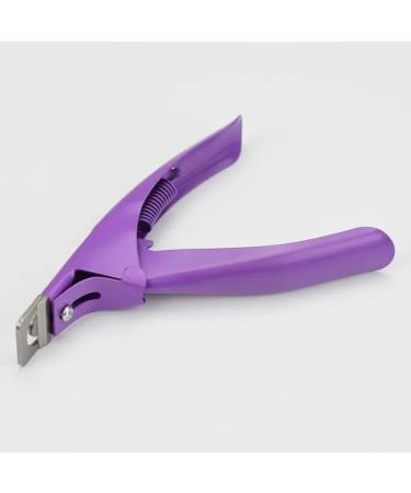 Professional Nail Tip Cutter Cutters for False Fake Gel Nail Tip Cutters (PURPLE)