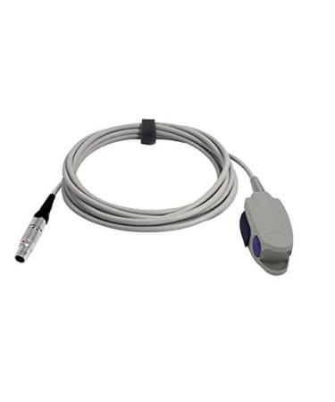 Sino-k Compatible for Invivo Spo2 Sensor Fingerclip 9383 9.8 ft 7 Pins Connector FDA/CE Approved