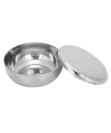 Men's Beard Shaving Bowl | Stainless Steel Soap Foam Cup & Dish with Lid for Perfect Shaving Care - Buy Online on GoSupps.com