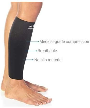 Buy BioSkin Calf Sleeve - Medical-Grade Compression for Shin Splints Pain Relief & Enhanced Performance | Hypoallergenic & Breathable (XXL - Buy Online on GoSupps.com