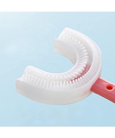 LandVK U-Shaped Silicone Toothbrush for Kids 2-6 Years - Pack of 2 (Multicolor) | Manual Whitening & Mouth-Cleaning Brush - Buy Online on GoSupps.com