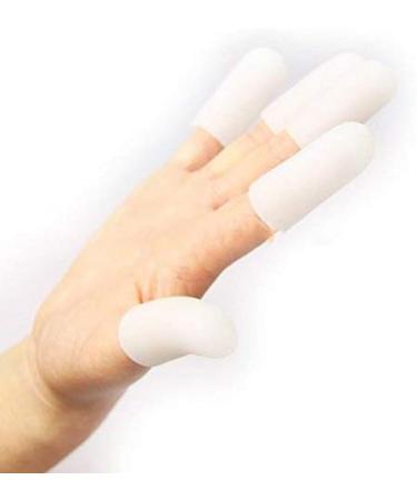 Pedimend Soft Silicone Gel Toe & Finger Caps (5PAIR) - Corn, Blisters, Ingrown Nails Relief - Foot & Hand Gel Protectors - Buy Online on GoSupps.com
