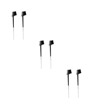 6 Pieces Double Eyebrow Comb Stainless Steel Cutter Reindeer Make Up Tools Beauty Tool Noire Eyebrow Styling Blak Tool Portable Brush Mascara Makeup Brush Miss