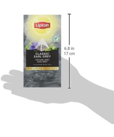 Lipton Exclusive Selection Th Noir Earl Grey P rales de bleuets et Bergamote Label Rainforest Alliance 25 Sachets Pyramides Earl grey 25 Unit (Lot de 1) - Buy Online on GoSupps.com