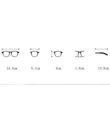 Shop LTSrll Oversized Blue Light Blocking Reading Glasses - Large TR90 Frame Glare-Free HD Clear-Black +0.00 - Buy Online on GoSupps.com