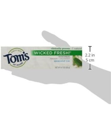 Buy Tom's of Maine Wicked Fresh! Spearmint Ice Toothpaste - 4.7 oz 6 Count | International Shipping Available - Buy Online on GoSupps.com