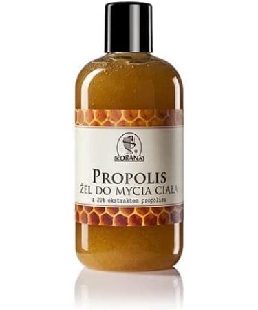 Korana Propolis Body Wash Gel for Reduction of Acne and Impurities Removal Antibacterial with 20% Propolis Extract for Sebum Regulation Disinfecting and Soothing 300ml