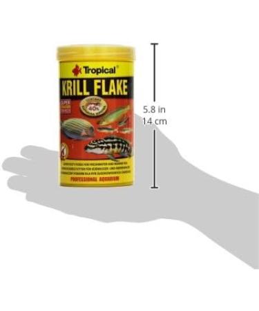 Krill Flake 500ml / 100g - Super appetizing food for freshwater and marine fish in flakes - Buy Online on GoSupps.com