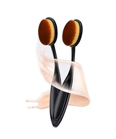 DNHCLL 2 PCS Professional Oval Loose Powder Toothbrush Foundation Makeup Brushes for Blending Liquid  Cream or Flawless Powder Cosmetics - Buy Online on GoSupps.com