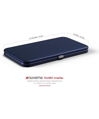 Suvorna 4-Piece Men's Grooming Kit with Scissors and Tweezers - Dark Blue - Buy Online on GoSupps.com