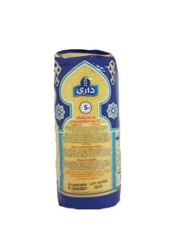 Dari Moroccan Couscous 1kg (2.2lb) Authentic Medium Grain Couscous (1 Pack) - Buy Online on GoSupps.com